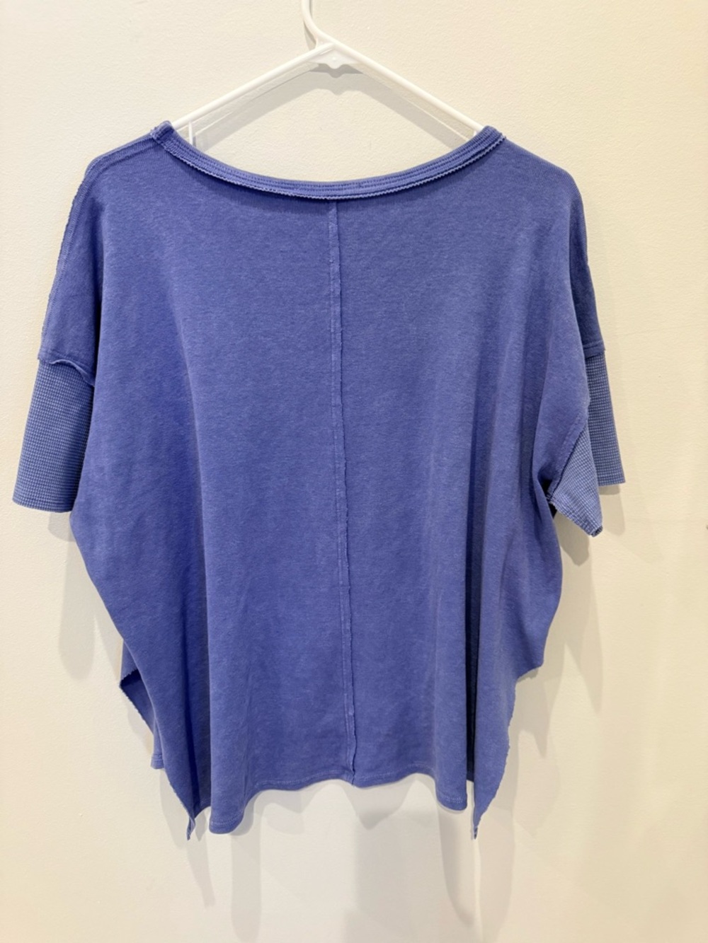 Altar'd State Periwinkle Short-Sleeve Oversized Top Tee Shirt Size xs - Picture 3 of 7